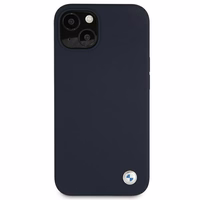 BMW Silicone Signature dėklas telefonui iPhone 13 mini - tamsiai mėlynas