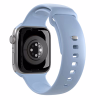 Puro Icon silikoninis dirželis Apple Watch 42/44/45/49 mm - šviesiai mėlynas (2 vnt.)