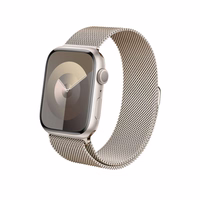 Crong Milano Steel – Stainless Steel dirželis Apple Watch 44/45/46/49mm (Champagne)