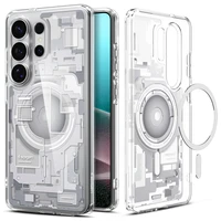 Spigen Ultra Hybrid Mag MagSafe Case for Samsung Galaxy S26 Ultra Zero One - Clear and White