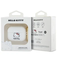 Hello Kitty Silikoninis 3D Kitty Head dėklas AirPods Pro - baltas