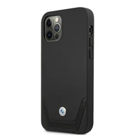 BMW Odinis perforuotas dėklas iPhone 12 / iPhone 12 Pro - juodas