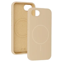 Magnetinis plonas silikoninis dėklas telefonui Iphone 16e (m) - rudas