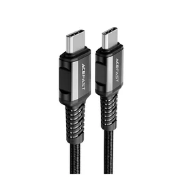 USB kabelis Acefast C1-03 60W USB-C to USB-C 1.2m juodas