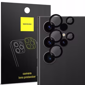 Spacecase Kameros apsauginis žiedas Galaxy S23 Ultra juodas