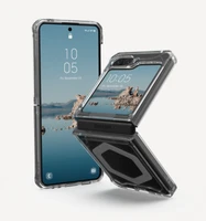 UAG Plyo Pro dėklas su magnetiniu moduliu, skirtas Samsung Galaxy Flip 5 – permatomas pilkas