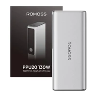 Romoss PPU20 20000mAh 130W išorinė baterija (sidabrinė)