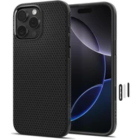 Dėklas telefonui Spigen Liquid Air ”T” MagSafe skirtas iPhone 16 Pro Max - matinis juodas