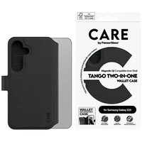 CARE by PanzerGlass Feature Tango 2in1 piniginės dėklas Samsung Galaxy S25 - juodas