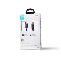 Joyroom A4 USB-C / USB-C 100W 1.2m kabelis su skaitmenine indikacija - mėlynas