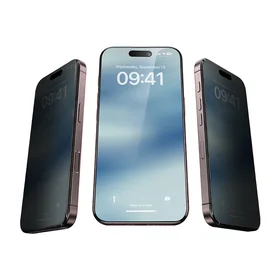 Benks Grūdintas stiklas Ultra Shield Privatumo Iphone 14 Pro Max/15 Plus/16 Plus juodas