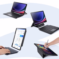Dėklas su klaviatūra Dux Ducis DK Samsung X820 Tab S10 Plus/X810/816 Tab S9 Plus/X610/X616 Tab S9 FE Plus juodas