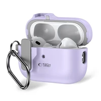 Tech-Protect Slim Hook dėklas su karabinu, skirtas Apple AirPods Pro 1 / 2 – violetinis