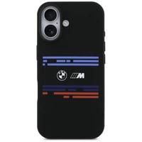 BMW M Silicon Horizontal Line MagSafe deklas, skirtas iPhone 17 - Juodas