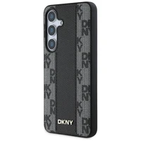 DKNY odinis languoto rašto magnetinis dėklas telefonui Samsung Galaxy S25 - juodas