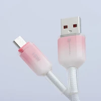 Kabelis FORCELL F-ENERGY C351 USB A į Micro USB QC3.0 2,4A 18W Gradientinis 1 m baltas (m)