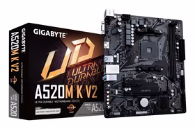 Pagrindinė plokštė GIGABYTE AMD A520 SAM4 DDR4 Micro-ATX