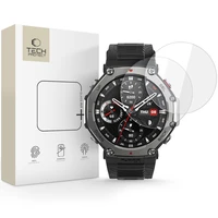 Tech-Protect Glass Fit+ 2 dalių grūdinto stiklo rinkinys Amazfit T-Rex 3 Pro 48mm - skaidrus