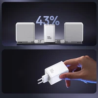 Baseus EnerFill FE11 2 x USB-C / USB-A 100W sieninis įkroviklis - baltas