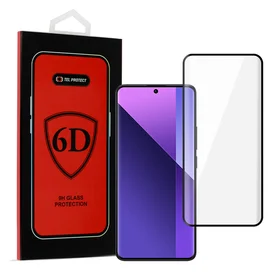 LCD apsauginis stikliukas 6D Xiaomi Redmi Note 13 Pro Plus 5G juodas