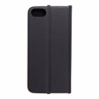 LUNA Book Gold dėklas telefonui APPLE IPHONE 7 / 8 / SE 2020 / SE 2022 juodas