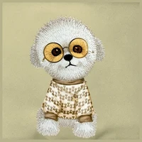 Nimmy Per petį Akiniai Kietas Šuo Pečių krepšys - žalia