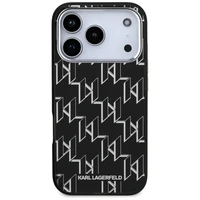 Karl Lagerfeld IML KL Monograma Magnetinis dėklas iPhone 17 Pro - juodas