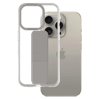 Amazing Thing Titan Pro dėklas telefonui su stovu 10FT IP156.7PTHGY iPhone 15 Pro Max titano spalvos