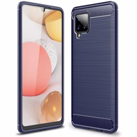 CARBON dėklas FLEXIBLE COVER TPU dėklas SAMSUNG GALAXY A42 5G mėlynas