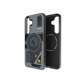 FORCELL F-PROTECT Lygiai su dviejų sluoksnių 4D technologija, militarinio kritimo testo suderinamas su MagSafe SAMSUNG S25 PLUS - cyber pilkas