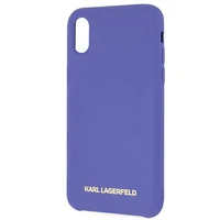 Karl Lagerfeld silikoninis dėklas iPhone X/Xs - violetinis