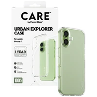 CARE by PanzerGlass Flagship Urban Explorer dėklas su permatomu rėmeliu iPhone 17 - permatomas
