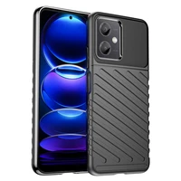 Thunder dėklas Xiaomi Poco X5 5G / Redmi Note 12 5G silikoninis šarvuotas dėklas juodas