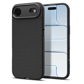Spigen Liquid Air dėklas iPhone 17 Air - matinė juoda