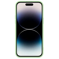 Dėklas Nillkin CamShield Silky Silicone Apple iPhone 15 Pro šviesiai žalias