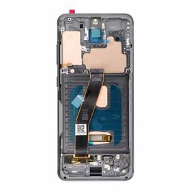 LCD ekranas SAMSUNG S20 4G pilkas SOFT OLED su rėmeliu