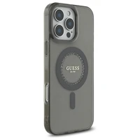 Guess IML Rhinestones Magnetinis dėklas telefonui iPhone 16 Pro Max - juodas