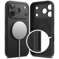 Ringke Silikoninis Magnētinis MagSafe dėklas telefonui iPhone 17 Pro – violetinis