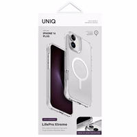 Uniq LifePro Xtreme Magnetinis Įkrovimo dėklas telefonui iPhone 16 Plus - Skaidrus