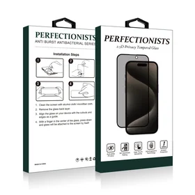 LCD apsauginis stikliukas 2.5D Privacy Perfectionists Apple iPhone 16 Pro juodas
