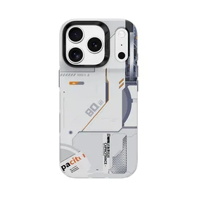 Benks Dinaminis Magnetinis Mecha dėklas (E069) Iphone 17 Pro baltas (Fotoaparato valdymo mygtukas)