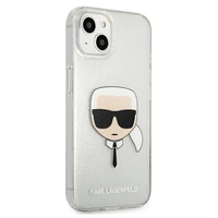 Karl Lagerfeld Glitter Karl's Dėklas telefonui iPhone 13 mini - sidabriškas