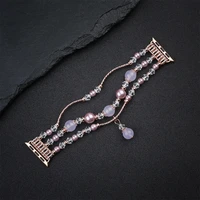 Apyrankė Apple Watch 42/44/45 dizainas 4 auksinė-violetinė