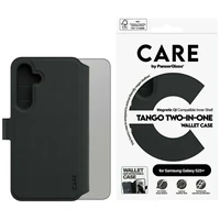 CARE by PanzerGlass Funkcinis Tango 2in1 piniginės dėklas telefonui Samsung Galaxy S25+ - Juodas