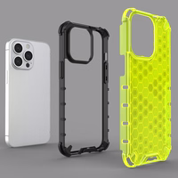 Honeycomb Case šarvu dangtelis su TPU buferiu iPhone 13 Pro skaidrus