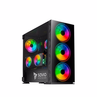 SAVIO PC Case Prime X1 ARGB Glass Juoda
