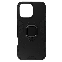 Ring Armor dėklas telefonui iPhone 16 Pro Max juodas