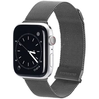 DUX DUCIS dirželis MILANESE nerūdijančio plieno magnetinis Apple Watch 38 / 40 / 41 mm pilkas