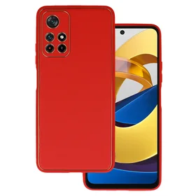 TEL PROTECT Luxury dėklas telefonui Xiaomi Redmi Note 11 5G/Note 11S 5G/Poco M4 Pro 5G raudonas