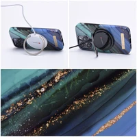 FORCELL F-PROTECT Mirage dėklas telefonui suderinamas su MagSafe IPHONE 15 Plus žadeito marmuras